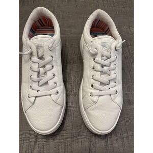 Roxy Women's White Leather Lace‎ Up Fashion Sneakers Platform Sole SZ 11